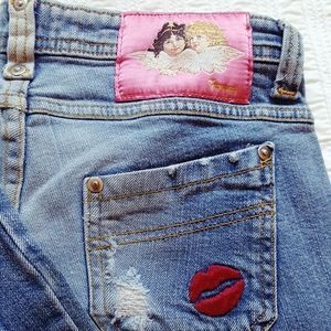 Fiorucci "Kiss My Bum" Vintage Jeans